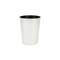 Contemporary Home Living 6.25" Silver and Black Round Tapered Planter